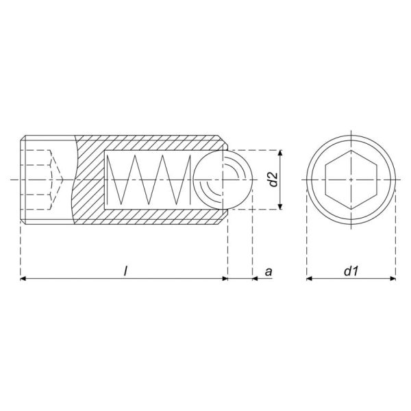 Ball Plunger (Hex Socket) - Image 3