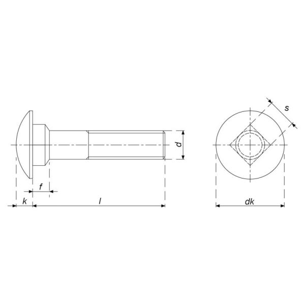 Carriage Bolt DIN 603 - Image 2