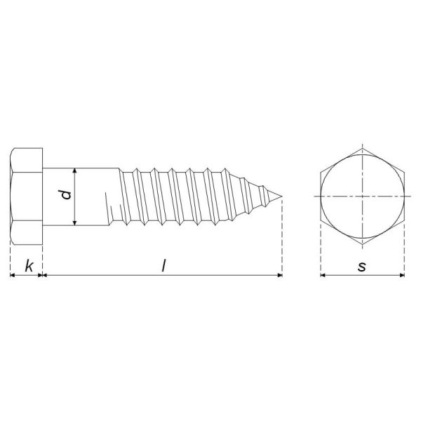 Lag Screw DIN 571 - Image 2