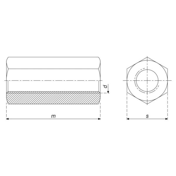 Coupling Nut DIN 6334 - Image 3