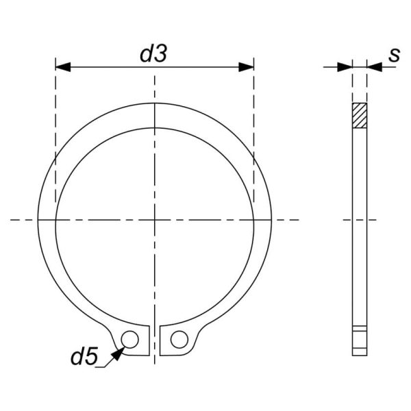 External Circlip DIN 471 - Image 2