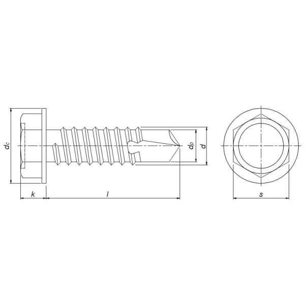 Hex Head Self Drilling Screw DIN 7504 K - Image 3