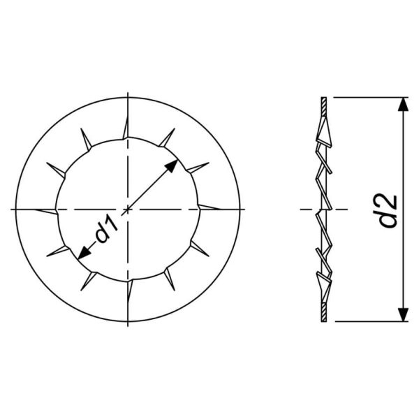 Internal Serrated Lock Washer DIN 6798 J - Image 3