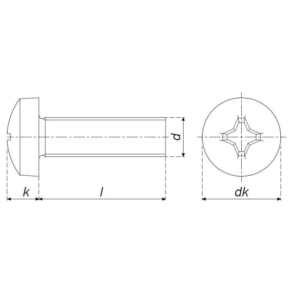 Pan Head Machine Screw DIN 7985 - Image 3