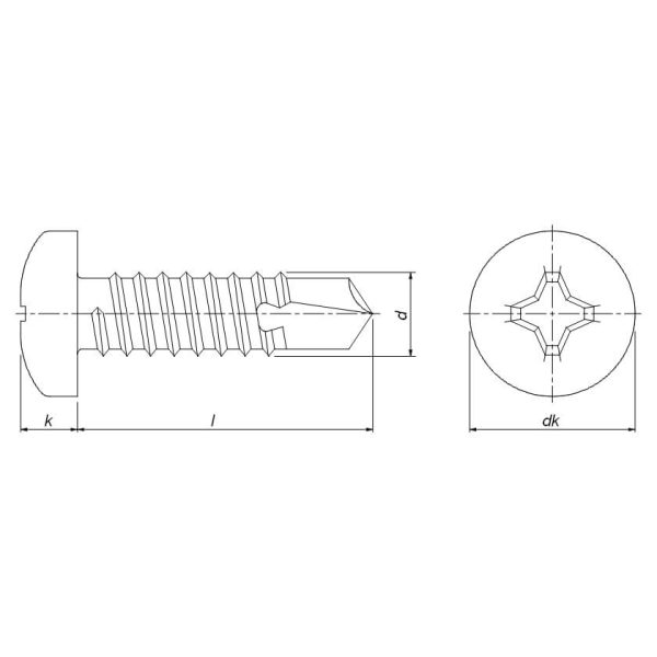 Pan Head Self Drilling Screw DIN 7504 N - Image 3