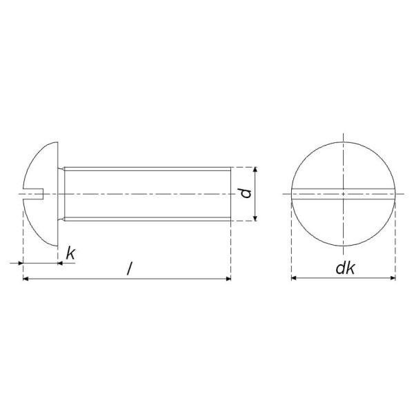 Round Head Machine Screw - Image 2