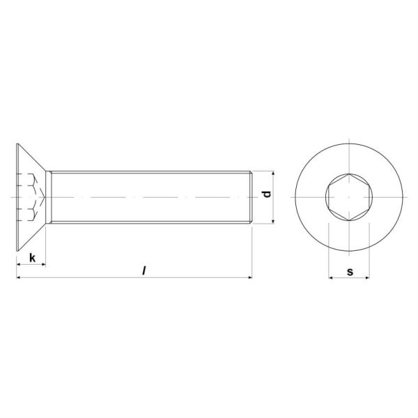 Socket Countersunk Cap Screw DIN 7991 - Image 3