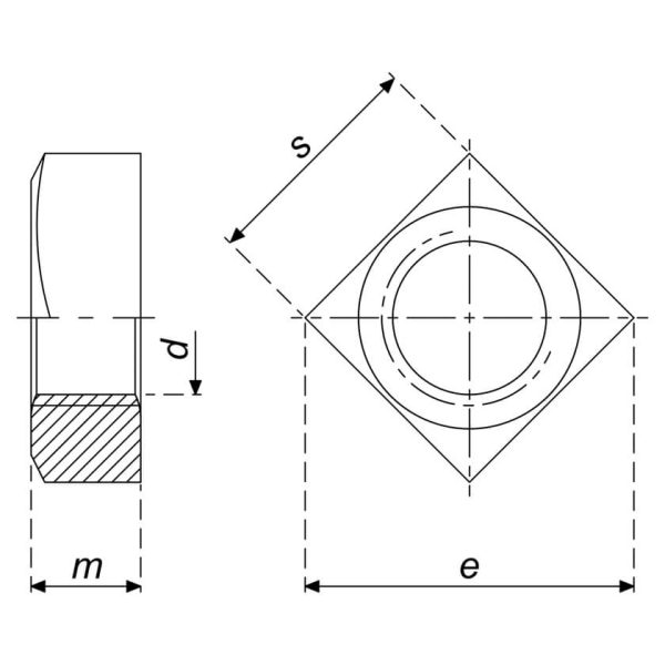 Square Nut DIN 557 - Image 2