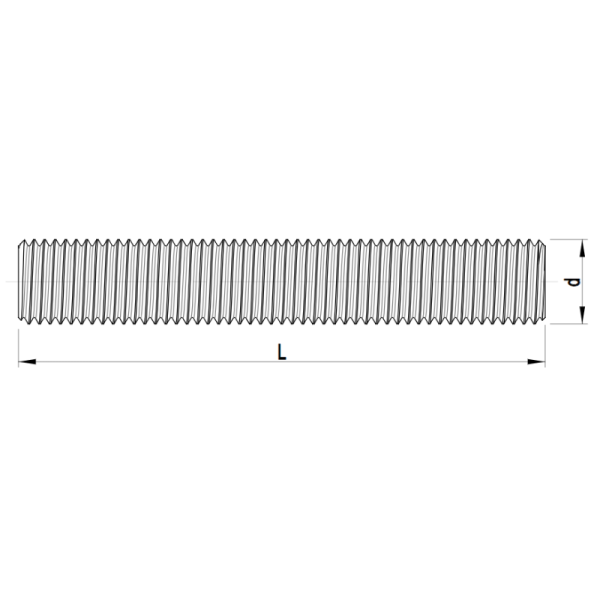 Left-Hand Threaded Rod - Image 2