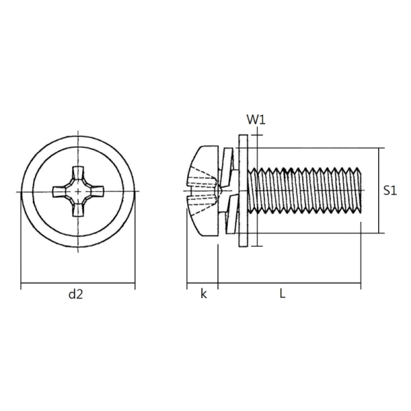 Pan Head Sems Screw - Image 3