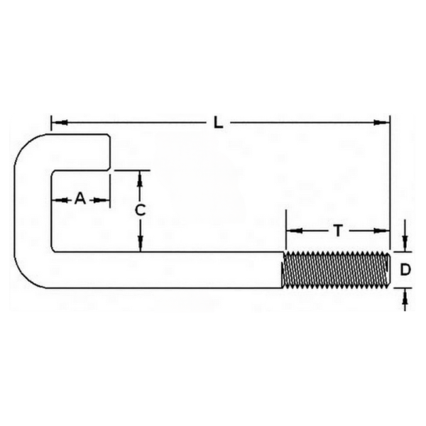 Square J-Bolt - Image 2