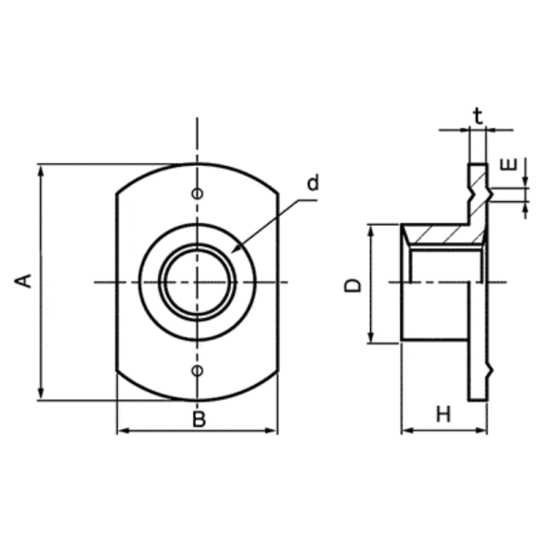 T Weld Nut - Image 3