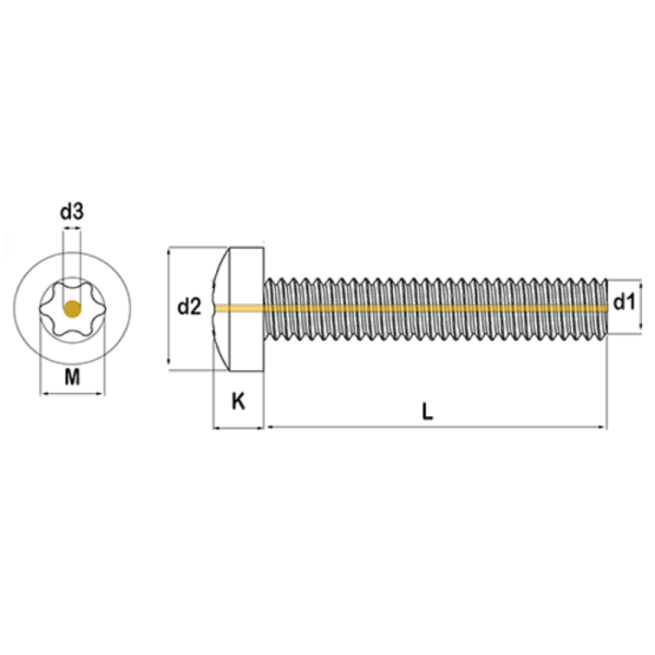 Torx Pan Head Machine Screw - Image 3